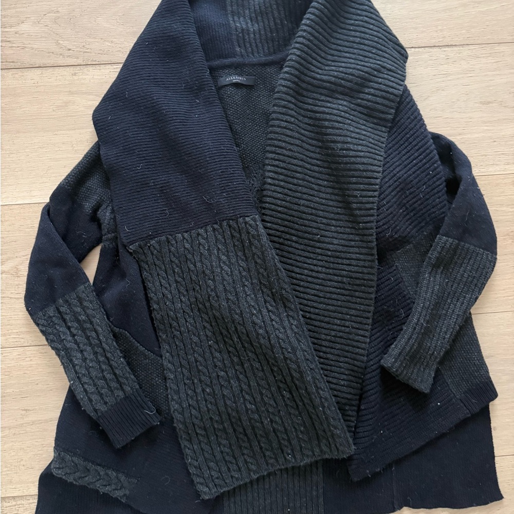 All Saints Charcoal Knit Sweater